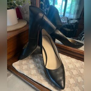 COLE HAAN Classic Karena Pumps Round Toe 3 Inch Block Heel Black Women's Size 10